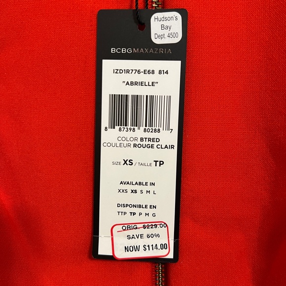 BCBG Zip Up Peplum Top - Picture 5 of 5